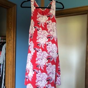 ASTR pink, white & lavender floral mini dress